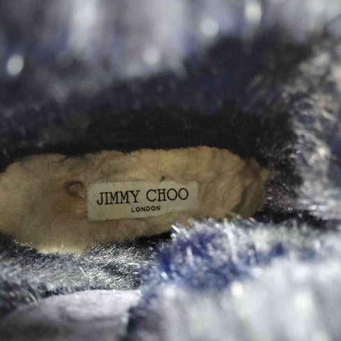 ジミーチュウ JIMMY CHOO YOUTH イタリア製 牛革 スエード 裏地ファー エンジニアショートブーツ レディース JPN:38